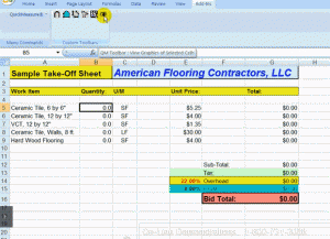Flooring Spreadsheet